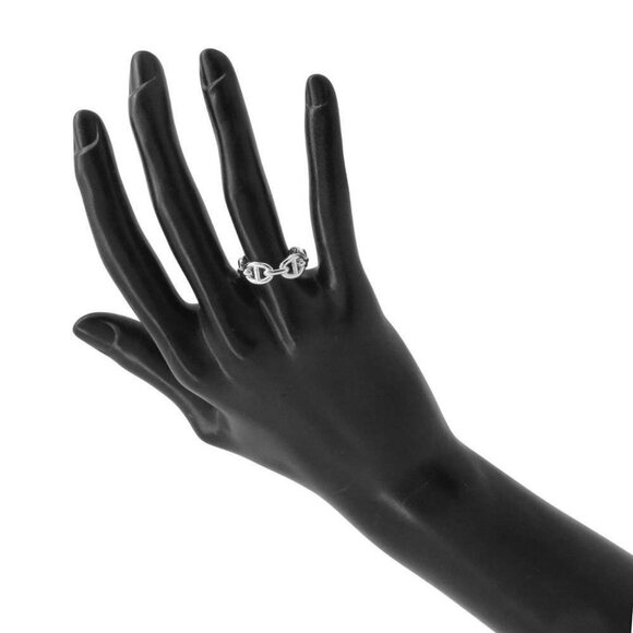 HERMES Chaine d'Ancre Anchene Ring Size PM/51/#11 SV925 - Picture 4 of 6